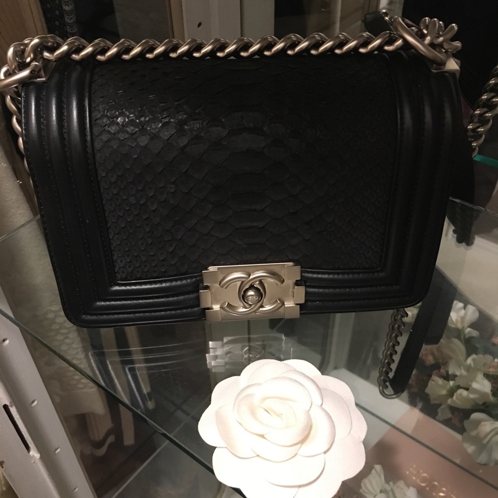 Black Chanel Boy Bag